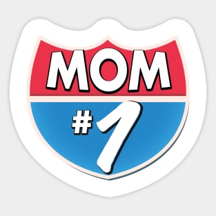 Mom Number 1 Sticker